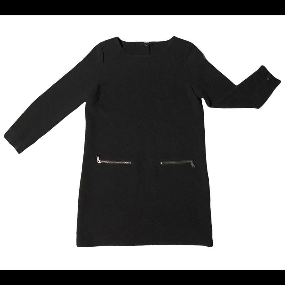 Madewell black dress with zipper pockets. - Picture 2 of 5